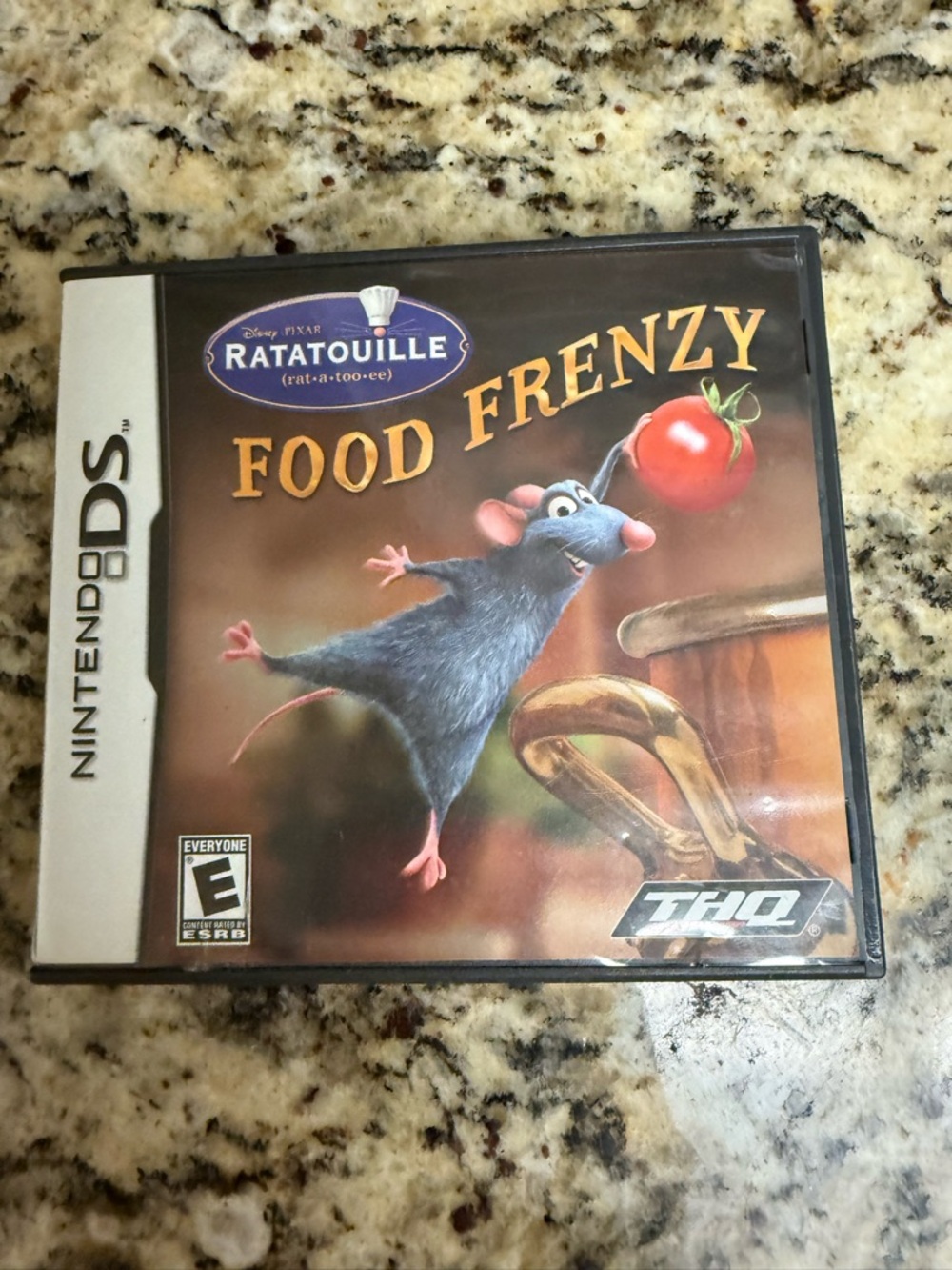 Nintendo DS Ratatouille Food Frenzy Game Case – Brown, Red, Black